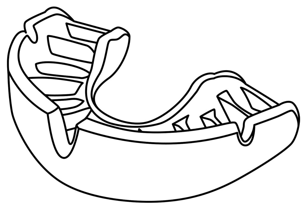 How To Draw A Rugby Mouthguard 