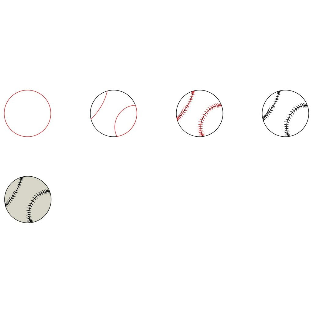 How to Draw a Softball