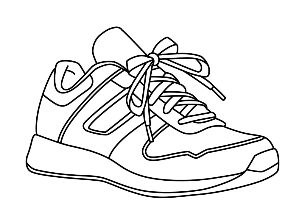 How to draw a tennis shoe 