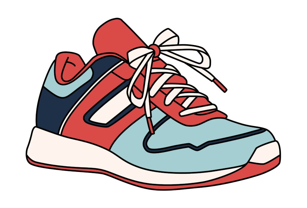 How to draw a tennis shoe 