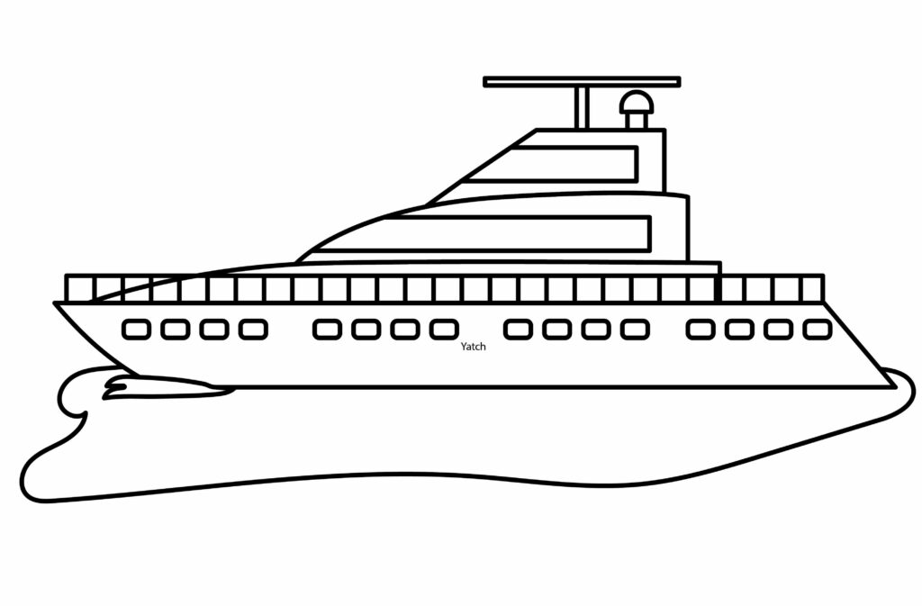How to draw a yacht