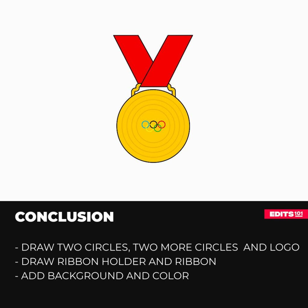 How to Draw A Gold Medal 