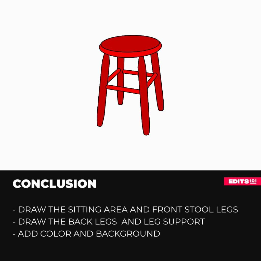 How to Draw a Boxing Corner Stool 