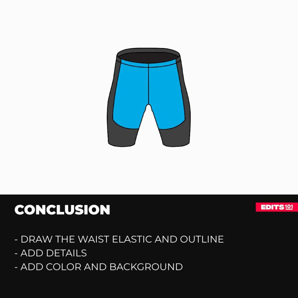 How to Draw Cycling Shorts
