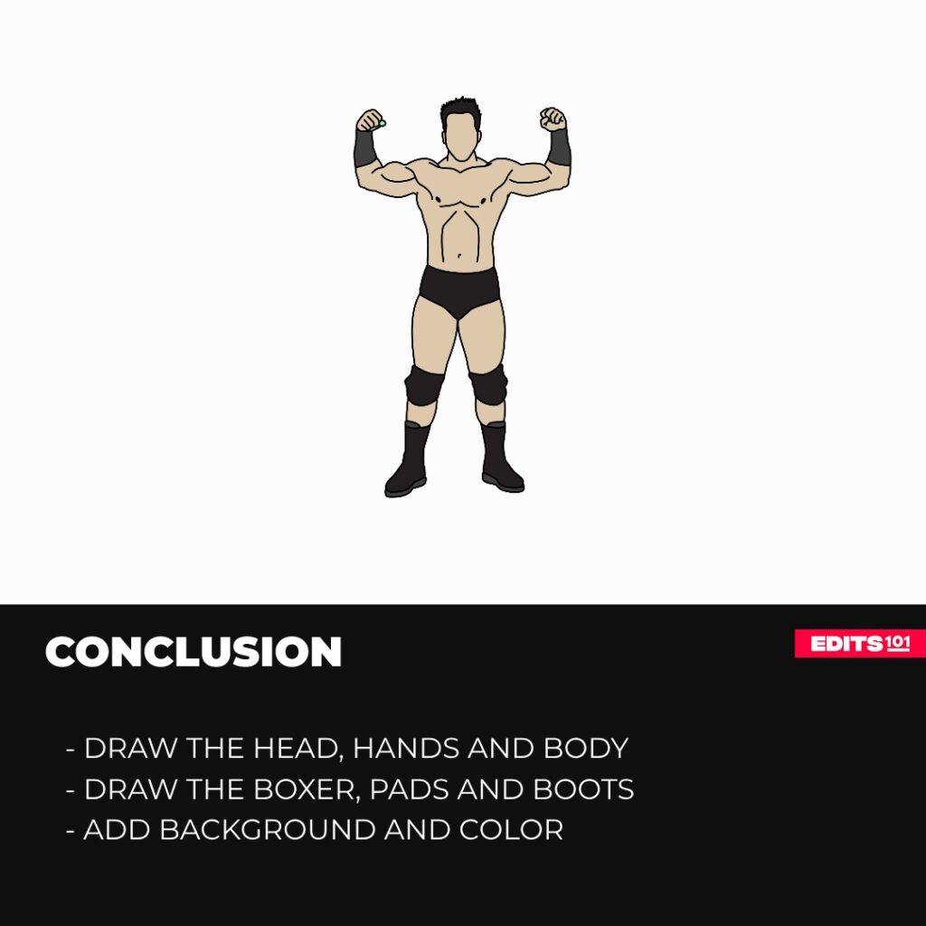 How to draw a wrestler