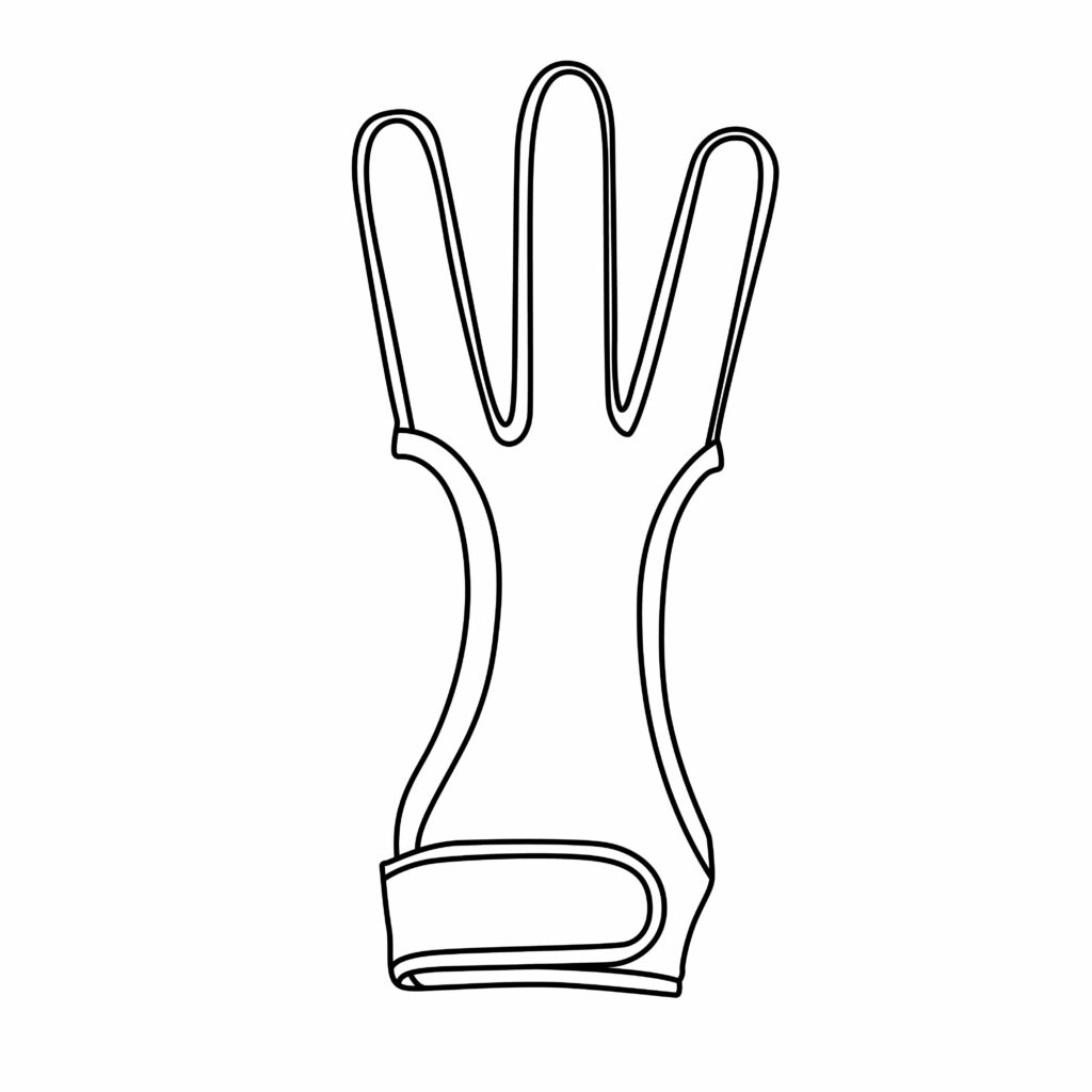 How to Draw An Archery Gloves