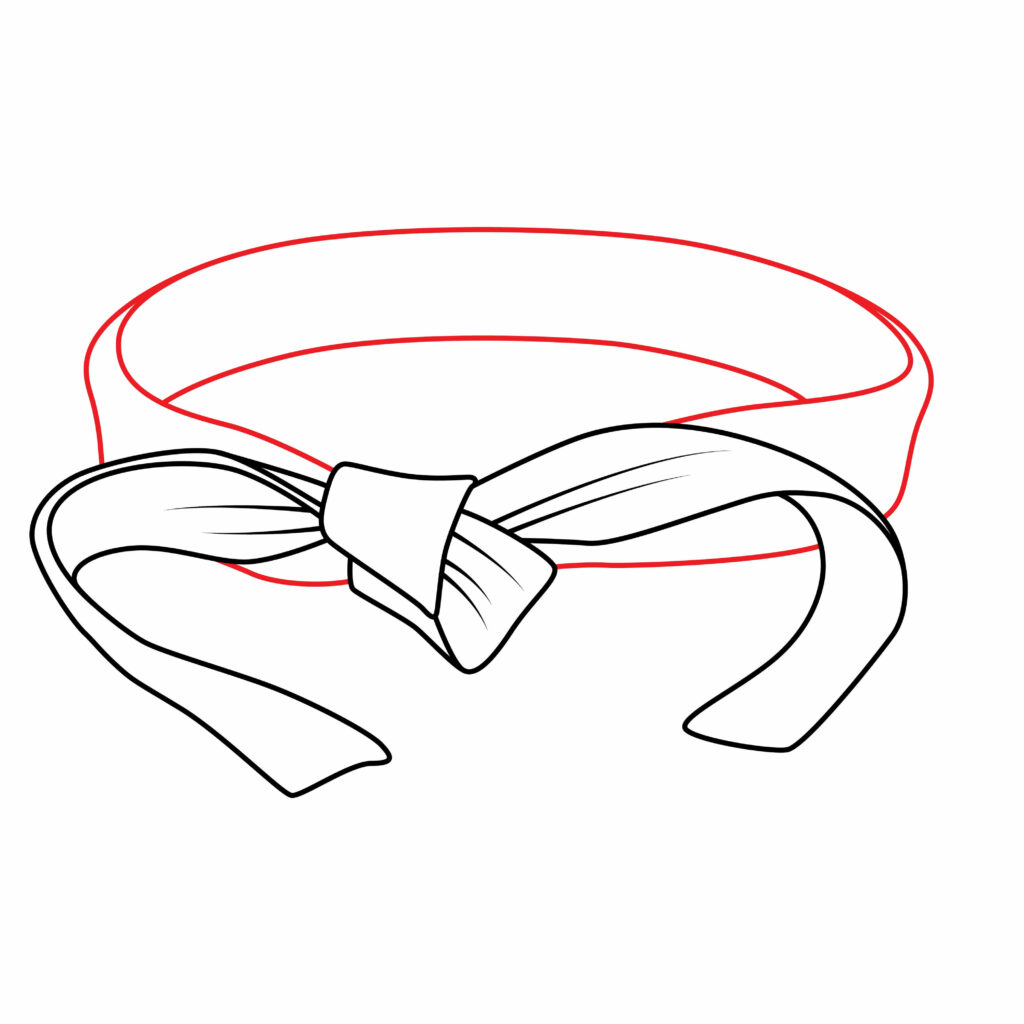How to Draw the Waist Area Belt