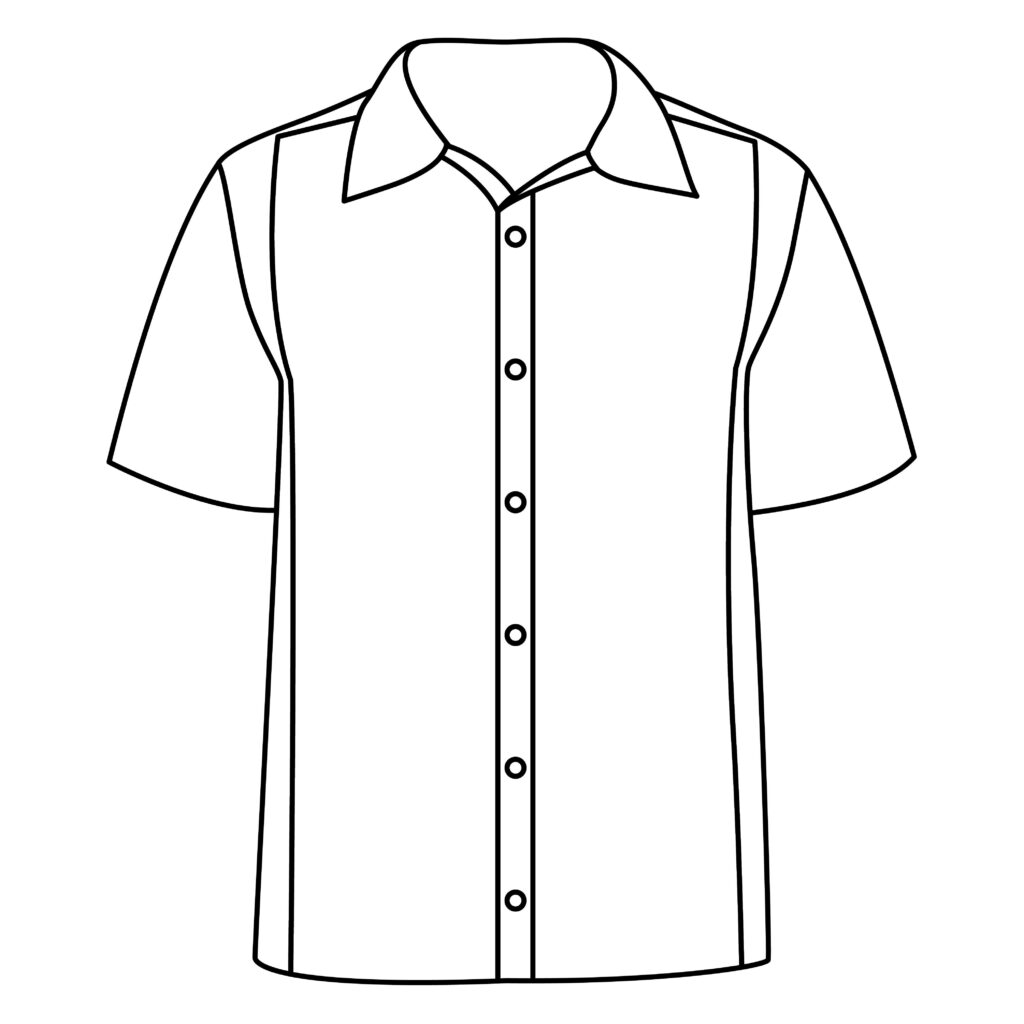 How To Draw A Bowling Shirt 