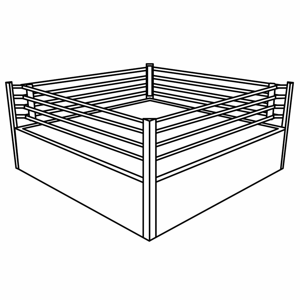 How to Draw a Boxing Ring