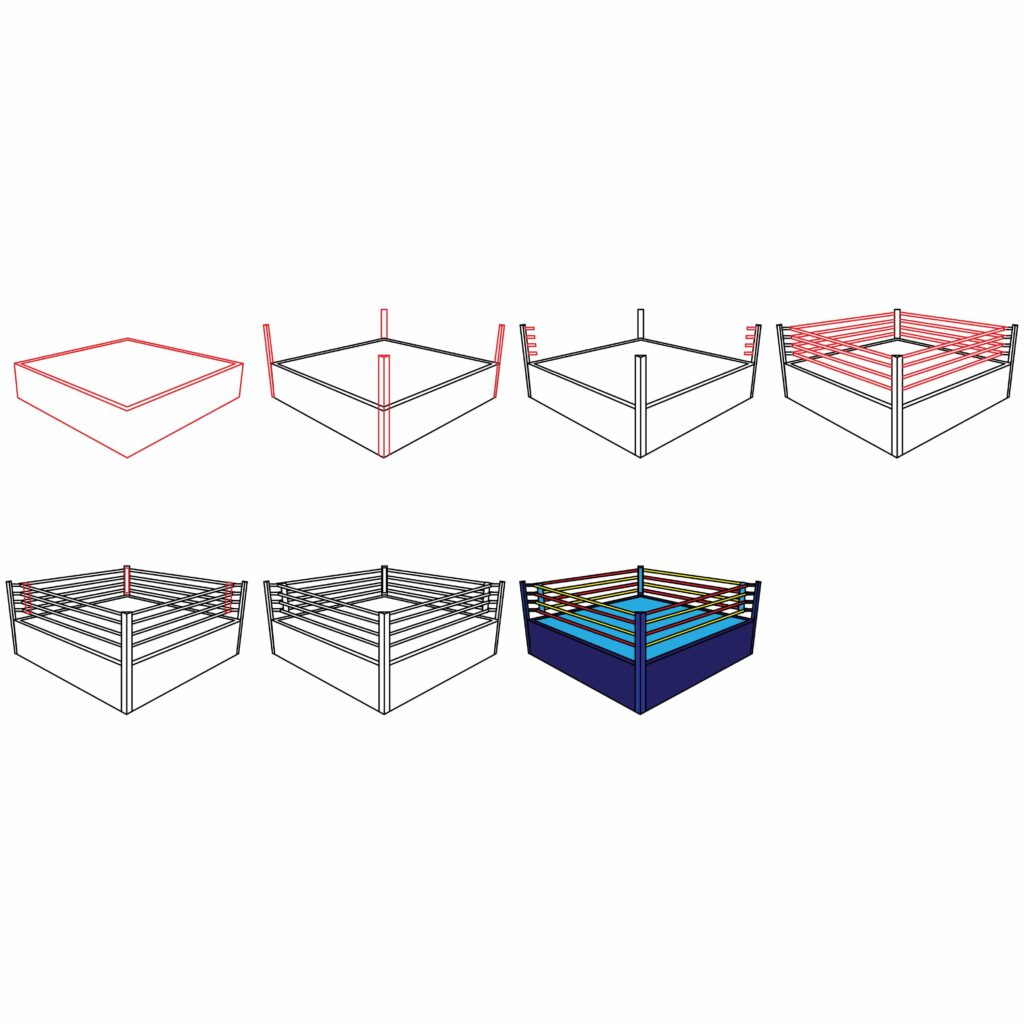 How to Draw a Boxing Ring