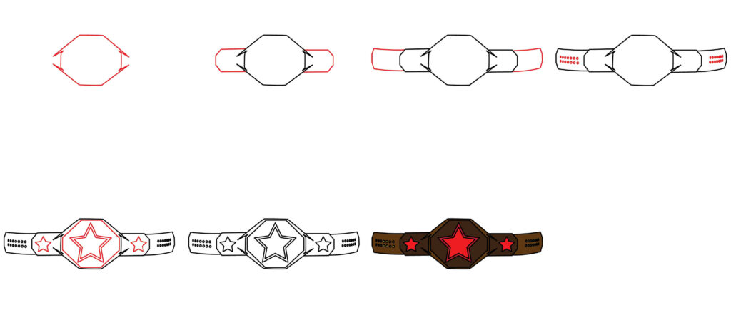 How To Draw A Championship Belt