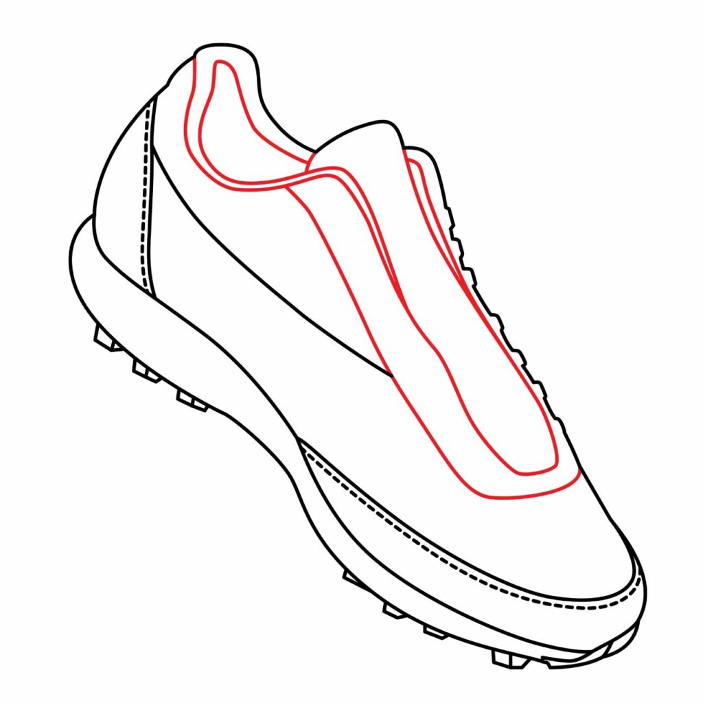 How to Draw a Cricket Shoe