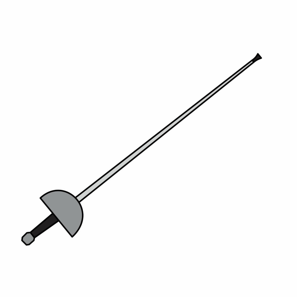 How to Draw A Fencing Sword