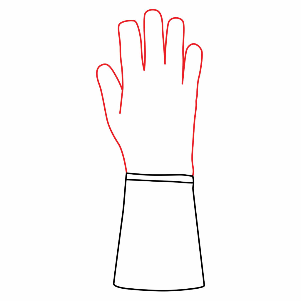 How to Drawing the Upper Part and Fingers