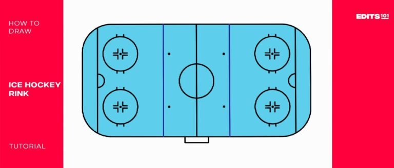 How to Draw an Ice Hockey Rink | A Fun Tutorial for Kids and Adults