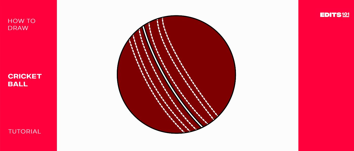 How to Draw a Cricket Ball