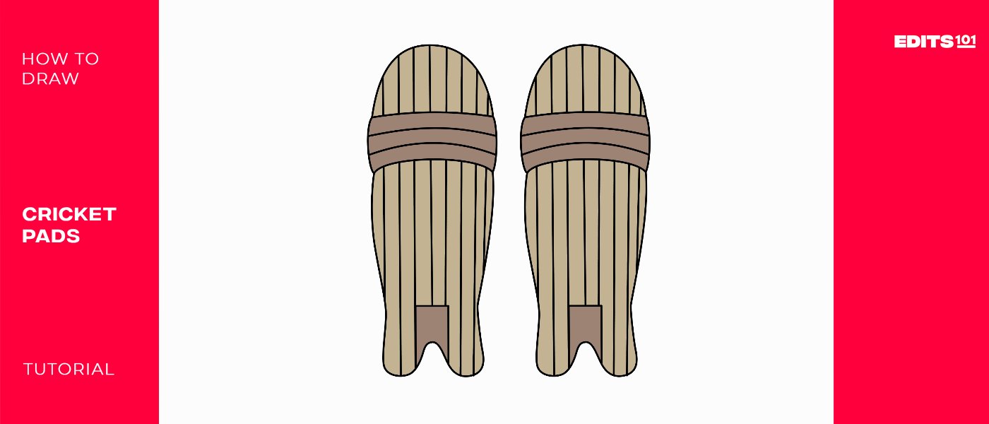 How to Draw Cricket Pads