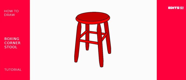 How To Draw A Boxing Corner Stool | In 6 Easy Steps