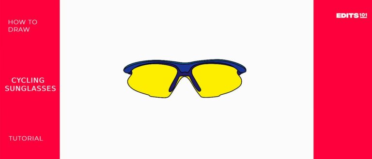 How to Draw 3D Cycling Sunglasses | In 6 Easy Steps