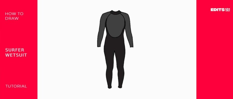 How to Draw a Surfing Wetsuit | Step-by-Step Guide