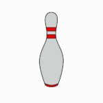 How to draw a bowling pin