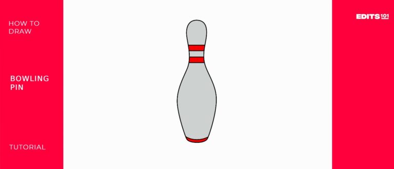 How To Draw A Bowling Pin | A 2-Step Tutorial