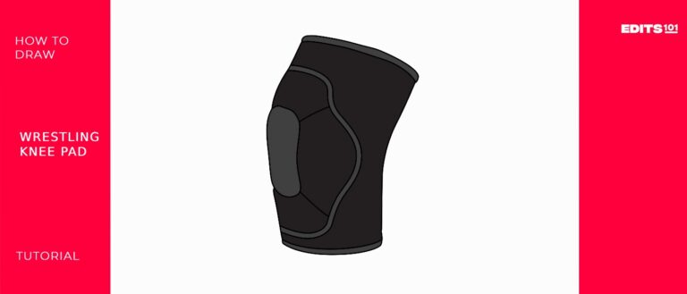 How To Draw A Wrestling Knee Pads| An Easy Step-By-Step Tutorial