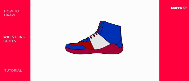 How to draw the wrestling shoes