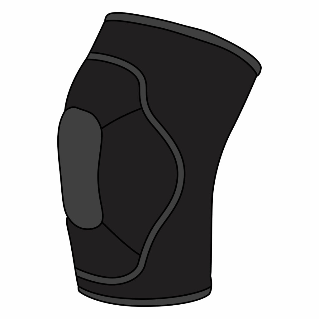 How To Draw A Wrestling Knee Pads