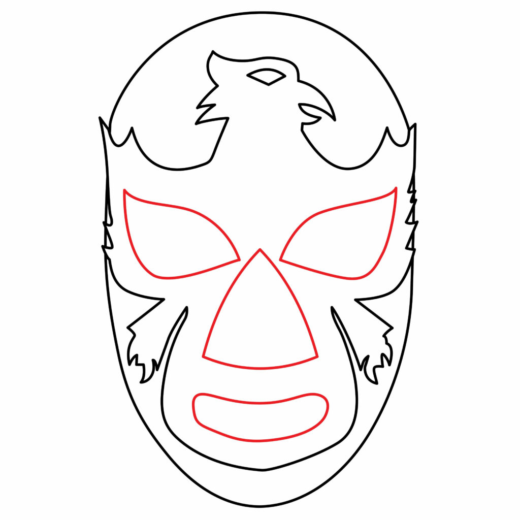How To Draw A Lucha Libre Mask