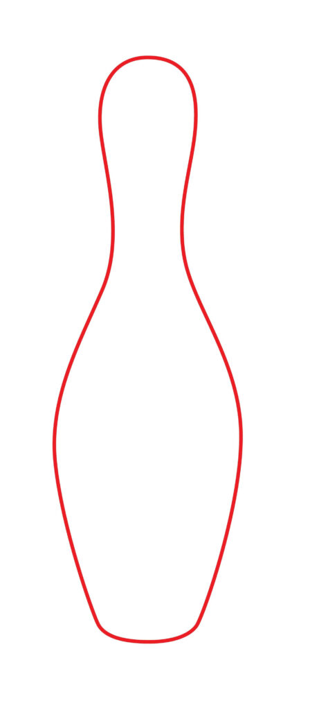 How To Draw A Bowling Pin