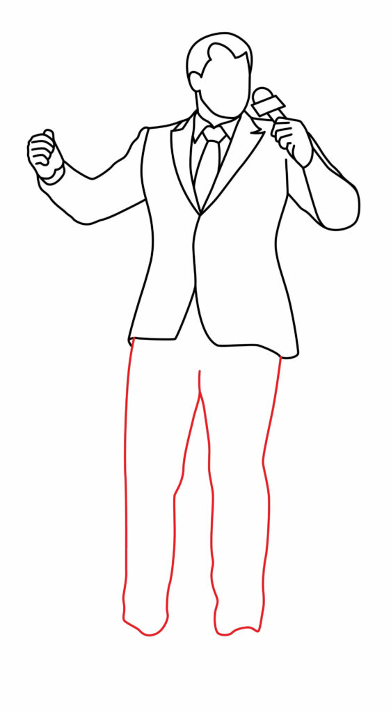 How To Draw A Ring Announcer