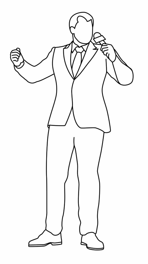 How To Draw A Ring Announcer