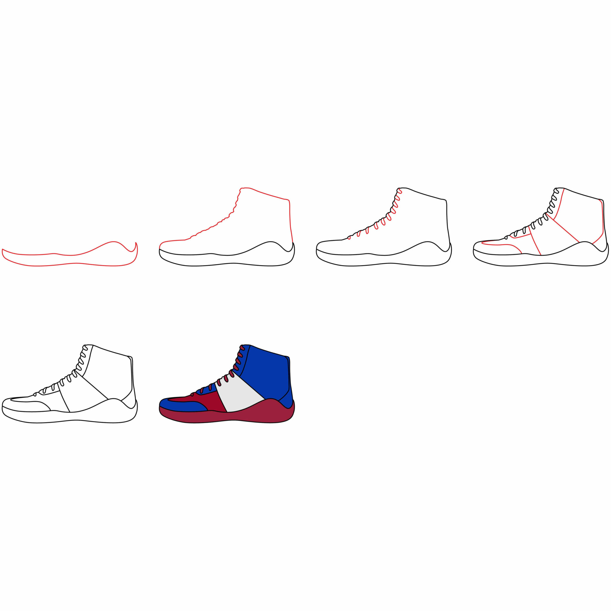 How To Draw A Wrestling Shoe A Straightforward Guide