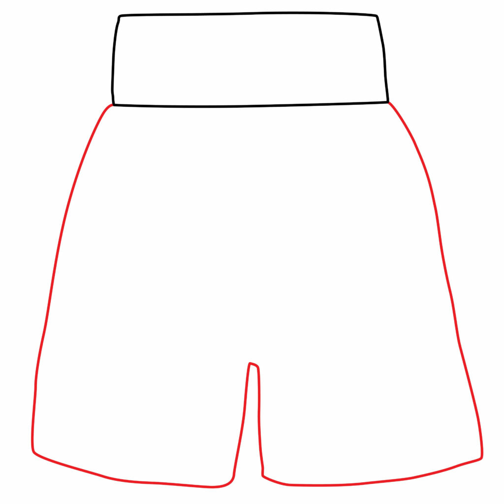 Draw the Shorts Outline
