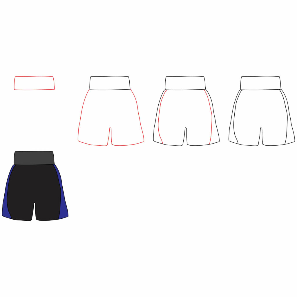 How to Draw Boxing Shorts