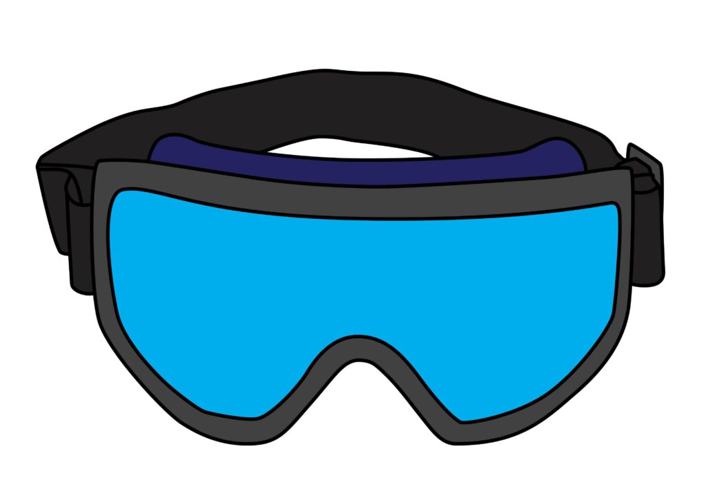 How to Draw Ski Goggles