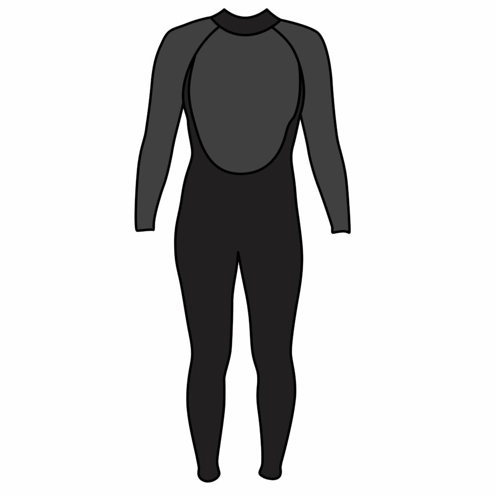 How to Draw a Wetsuit