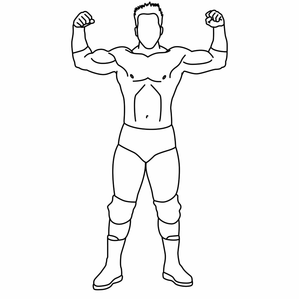 How To Draw A Wrestler
