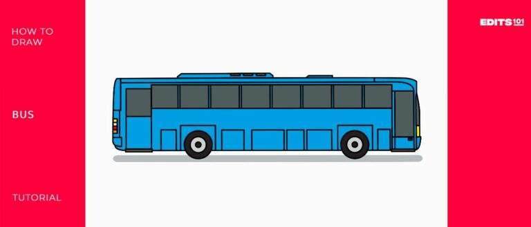 How to Draw a Bus | Step-by-Step Tutorial