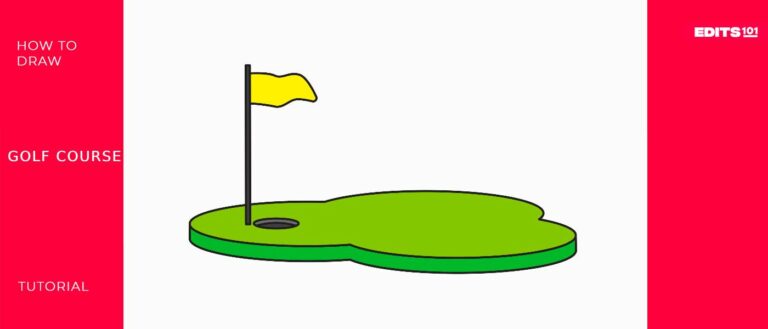 how to draw a golf course