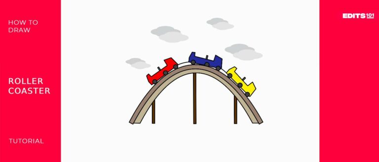 How to Draw a Roller Coaster | In 7 Easy Steps