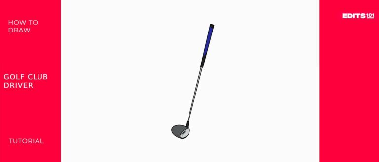How to Draw a Golf Club Driver | in 5 Easy Steps